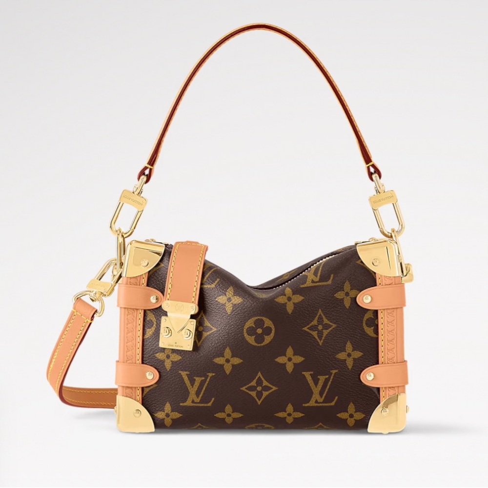 Louis Vuitton PM Side Trunk Leather Shoulder Crossbody Bag